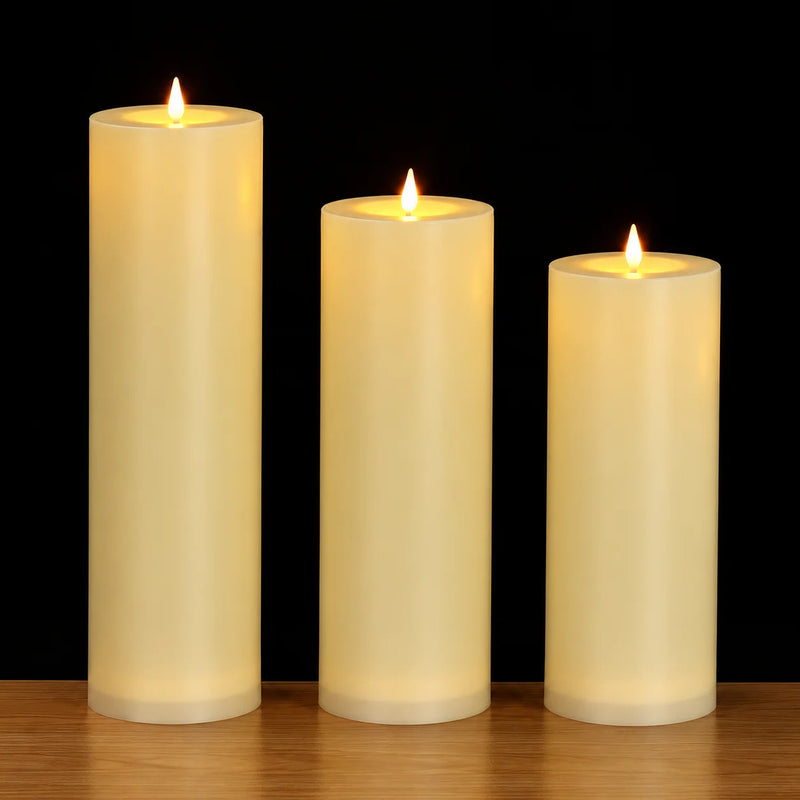 Bougies pilier LED géantes – vue 25