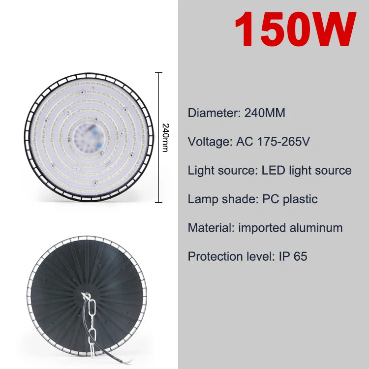 Lampe d'atelier LED UFO – vue 21