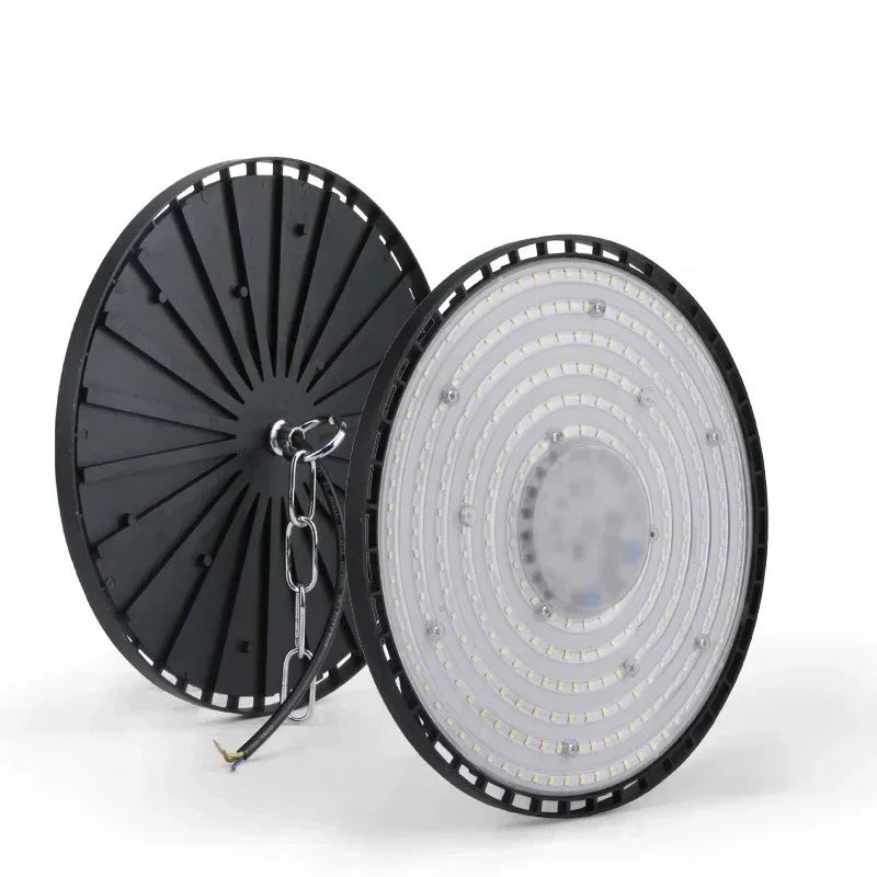Cloche LED industrielle UFO 100 ou 150 W, IP65, 6000 K