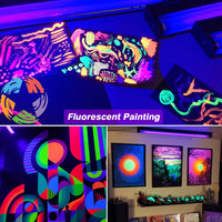 Lumière noire UV LED 40 W – peintures fluorescentes et affiches révélées par la lumière noire