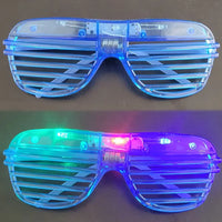 Lunettes LED lumineuses à lamelles pour soirée, 3 modes, lots de 5 à 50 pièces
