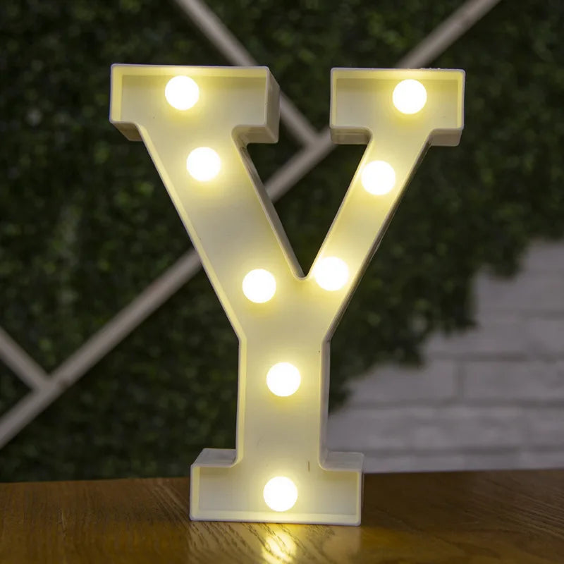 Lettres et chiffres lumineux LED à piles – vue 32
