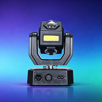 Mini lyre LED 50 W, faisceaux colorés, flash doré, DMX 13 canaux, télécommande