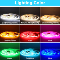 Ruban LED COB 9 couleurs – les neuf couleurs de lumière