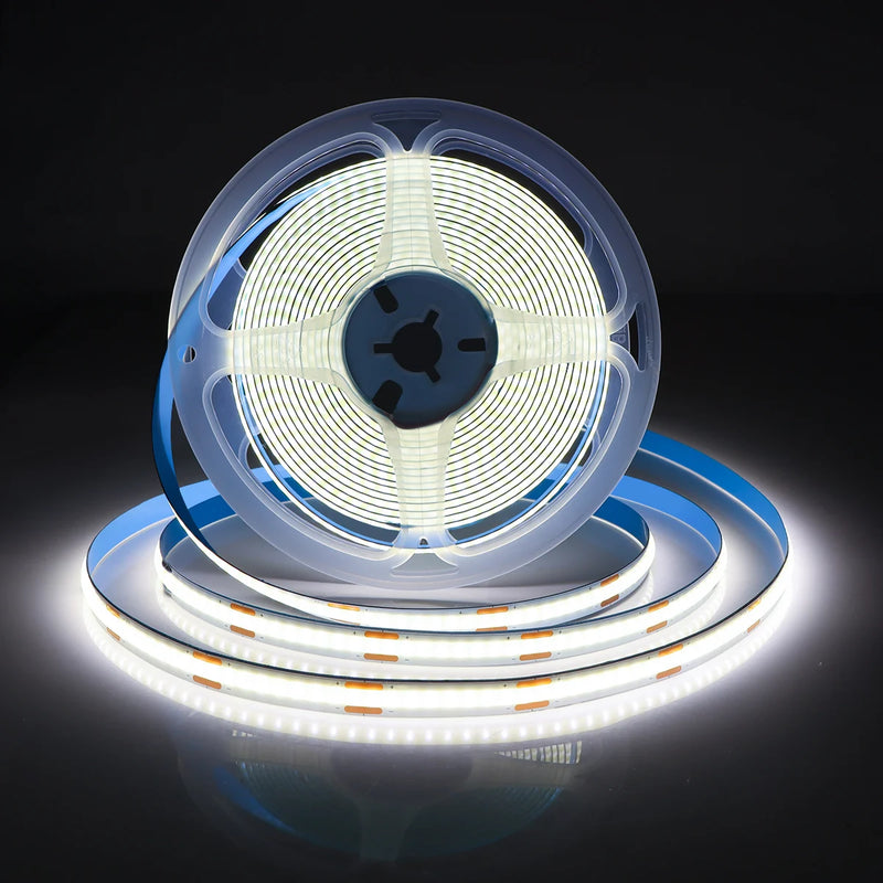 Ruban LED USB COB connecté Zigbee – ruban blanc froid sur bobine