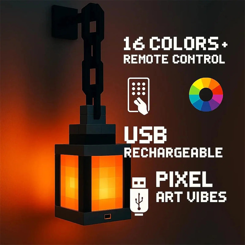Lanterne LED pixel Minecraft – vue 2
