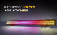 Barre stroboscope LED IP65 250 W – barre étanche sous la pluie, stroboscope 16 pixels