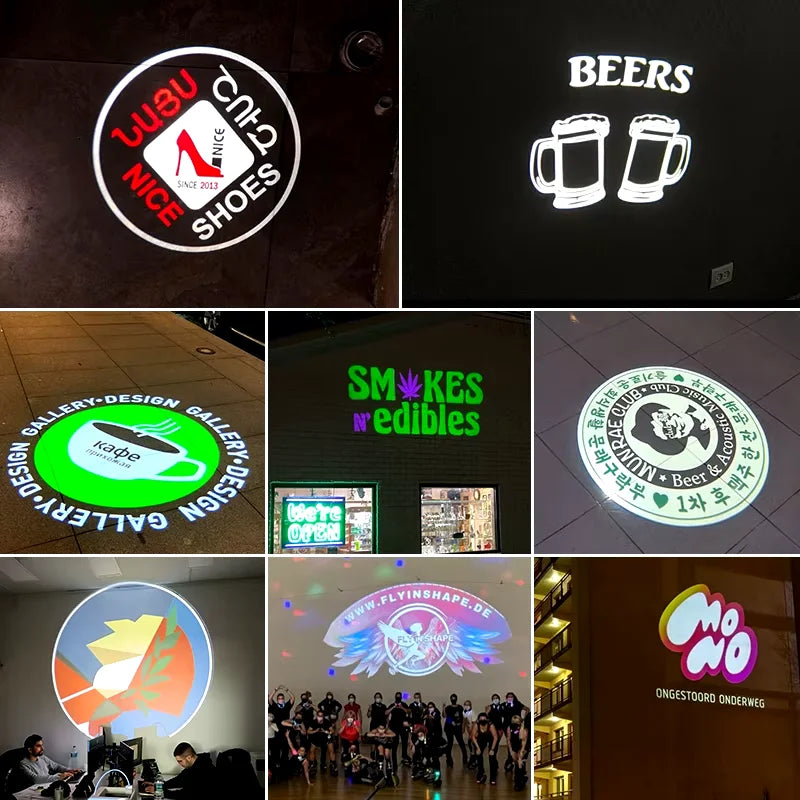 Projecteur gobo logo personnalisé, 35 à 200 W, avec télécommande