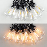 Guirlande guinguette extérieur LED connectable, ampoules incassables IP44, 10 ou 20 m