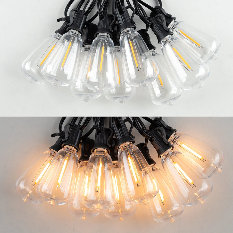 Guirlande guinguette extérieur LED connectable, ampoules incassables IP44, 10 ou 20 m