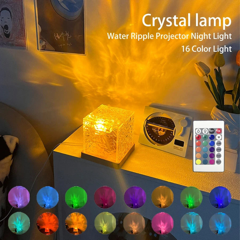 Lampe cristal ondulation d'eau – vue 9