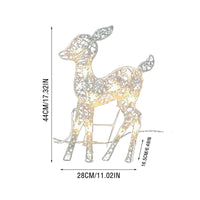 Rennes lumineux Noël – dimensions du faon, 44 cm de haut et 28 cm de large