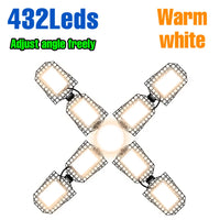 Ampoule LED de garage déformable 3 à 5 branches, culot E27/E26