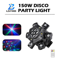 Jeu de lumière soirée rotatif 150 W, DMX 19 canaux, mode musical