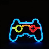 Néon LED déco gaming et chambre, 23 motifs au choix, piles ou USB