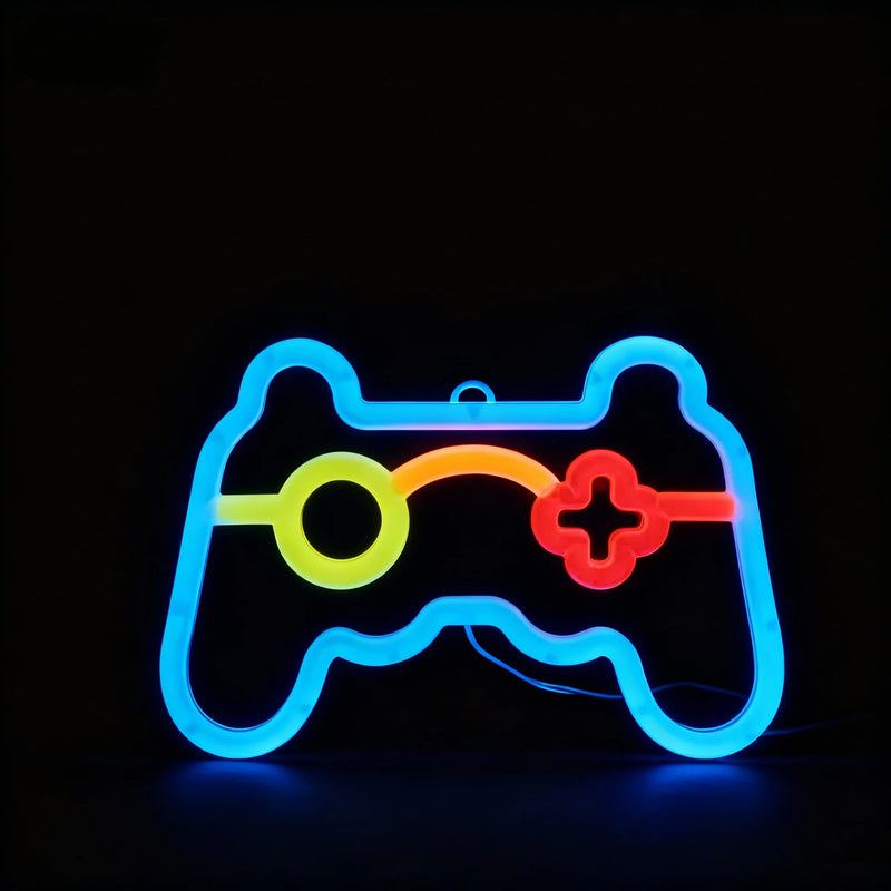 Néon LED déco gaming et chambre, 23 motifs au choix, piles ou USB