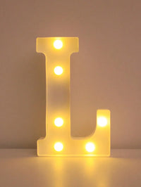 Lettre lumineuse LED 22 cm à piles, A à Z et 0 à 9