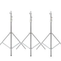 Trépied lumière en acier inoxydable 280 cm, pour ring light et softbox