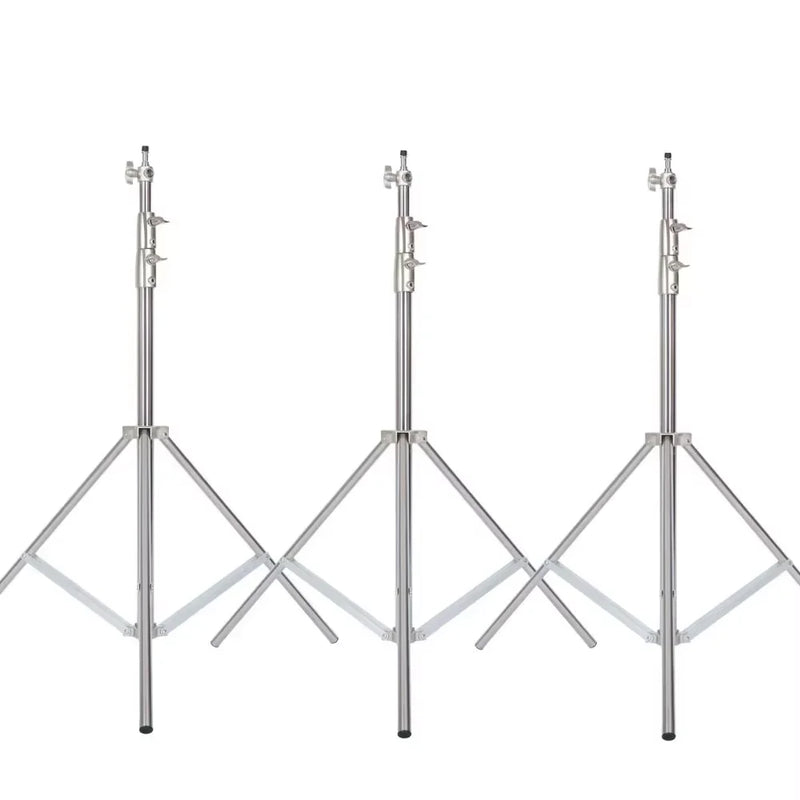 Trépied lumière en acier inoxydable 280 cm, pour ring light et softbox