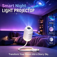 Projecteur ciel étoilé USB sur bras flexible, veilleuse, 1 à 24 films