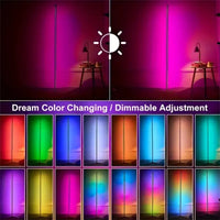 Lampe d'angle LED RGB – réglage des couleurs et de la luminosité