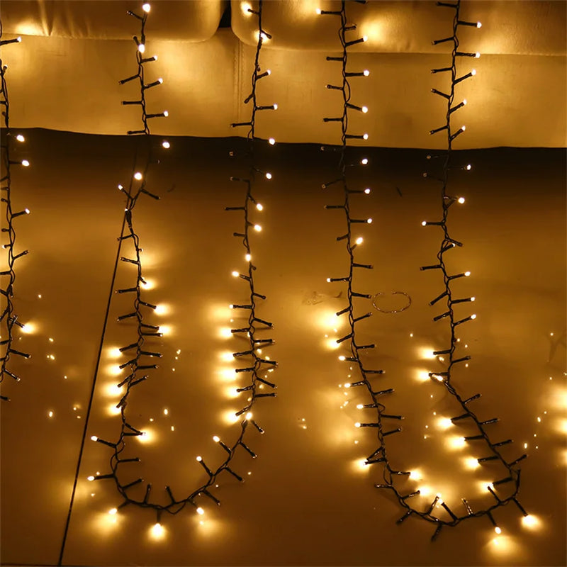 Guirlande lumineuse en grappes blanc chaud – vue 10