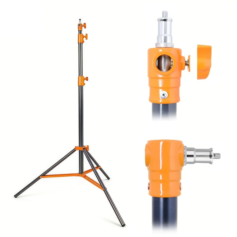 Trépied lumière 2,8 m en aluminium ou inox, seul ou par 2
