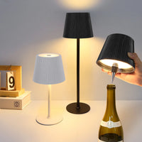 Lampe de table sans fil sur bouteille de vin, tactile, 29,5 cm, USB-C