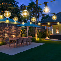 Guirlande guinguette extérieur G40 IP65 connectable, ampoules LED, 3 à 15 m