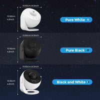 Projecteur planétarium globe – trois coloris : blanc, noir et blanc et noir, avec la taille de 10,92 cm