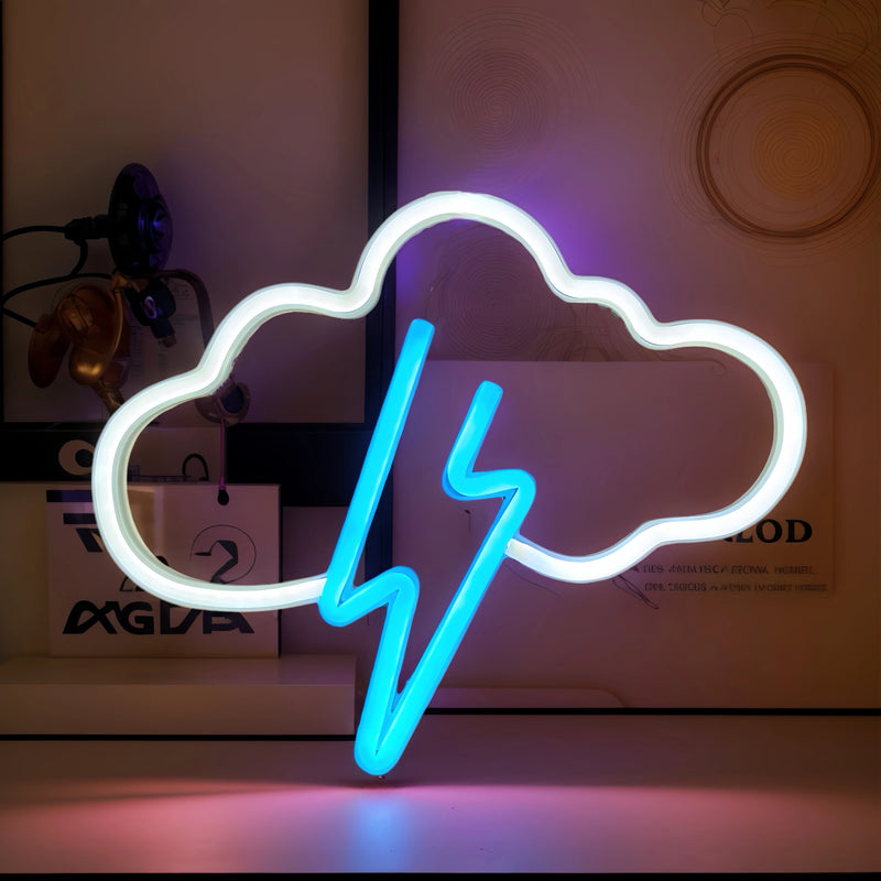 Néon LED déco gaming et chambre, 23 motifs au choix, piles ou USB