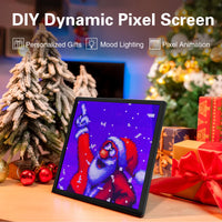 Cadre lumineux LED pixel art programmable avec application Bluetooth, 20 ou 26 cm