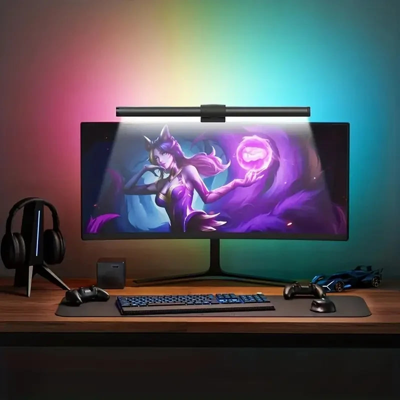 Barre lumineuse écran PC double face RGB, USB, 30, 40 ou 44 cm