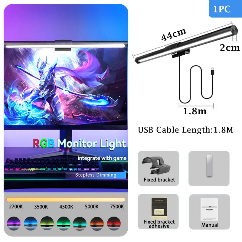 Lampe écran PC LED – lumière asymétrique pour ordinateur portable, comparaison avec un éclairage classique