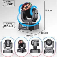 Jeu de lumière soirée mini lyre LED 30 W, DMX, télécommande