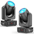 Lyres LED beam 200 W à halo RGB, lot de 2 ou 4, prisme 18 facettes, DMX 14 canaux