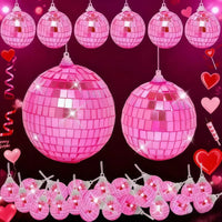 Lot de boules à facettes déco 3 à 10 cm, 28 ou 32 pièces