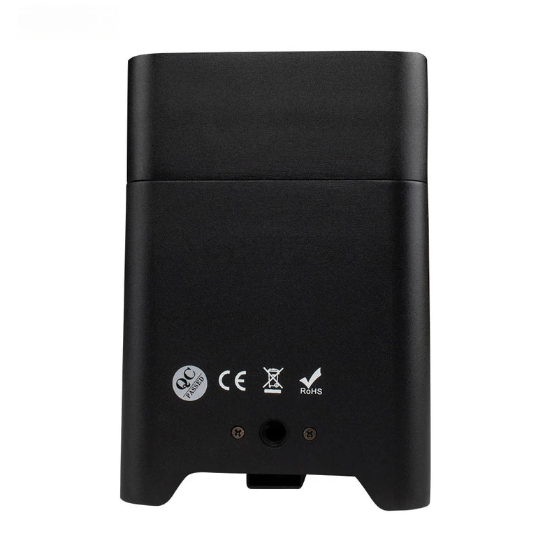 Uplight PAR LED sur batterie – dos du projecteur avec les pictogrammes de marquage