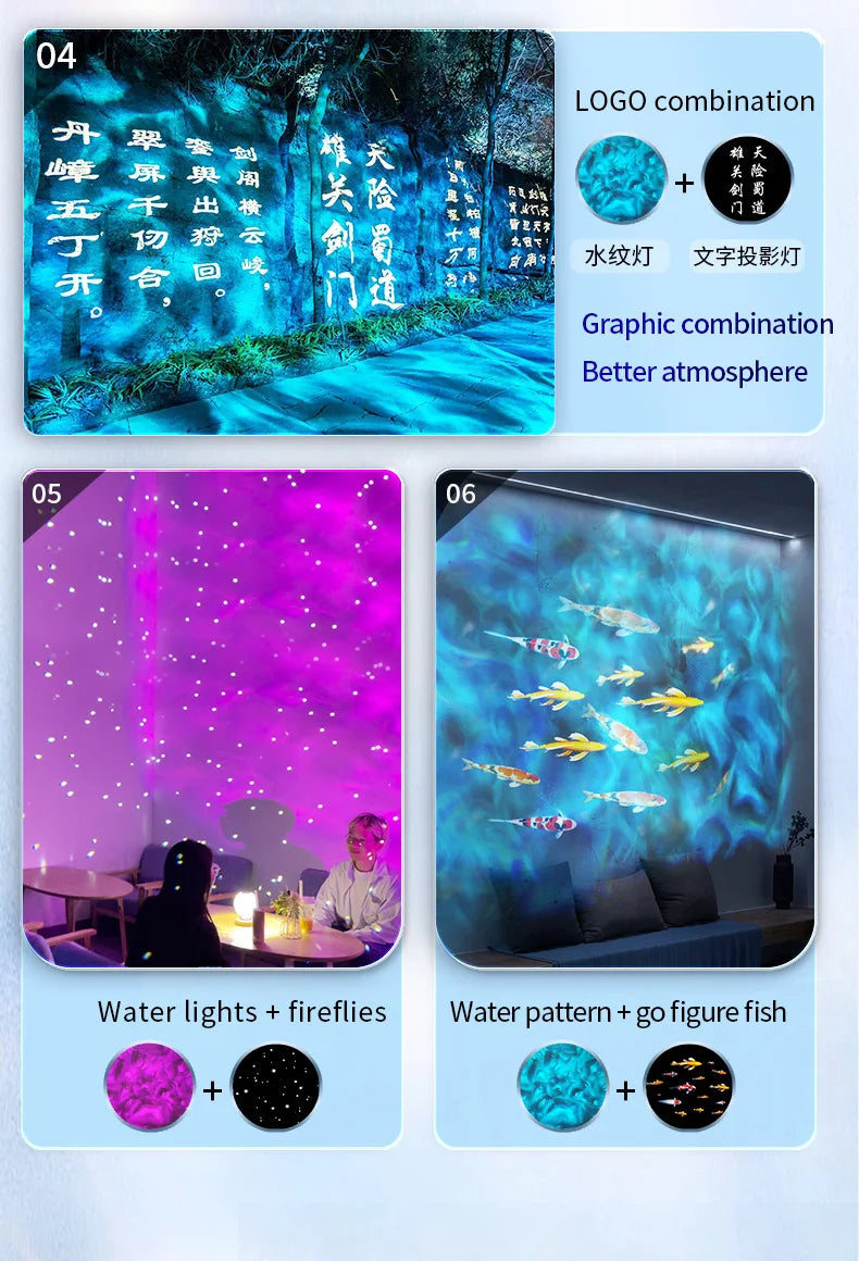 Projecteur effet vagues d'eau LED IP67 – vue 25