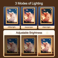 Cadre lumineux – trois modes de lumière blanche, neutre et chaude, et luminosité réglable