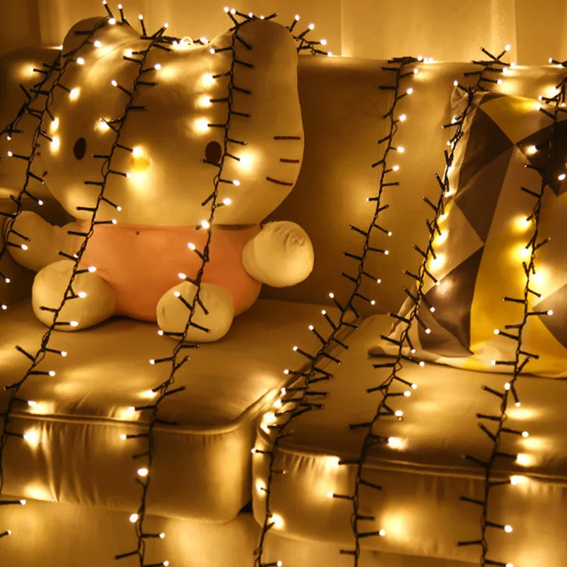 Guirlande lumineuse en grappes blanc chaud – vue 2