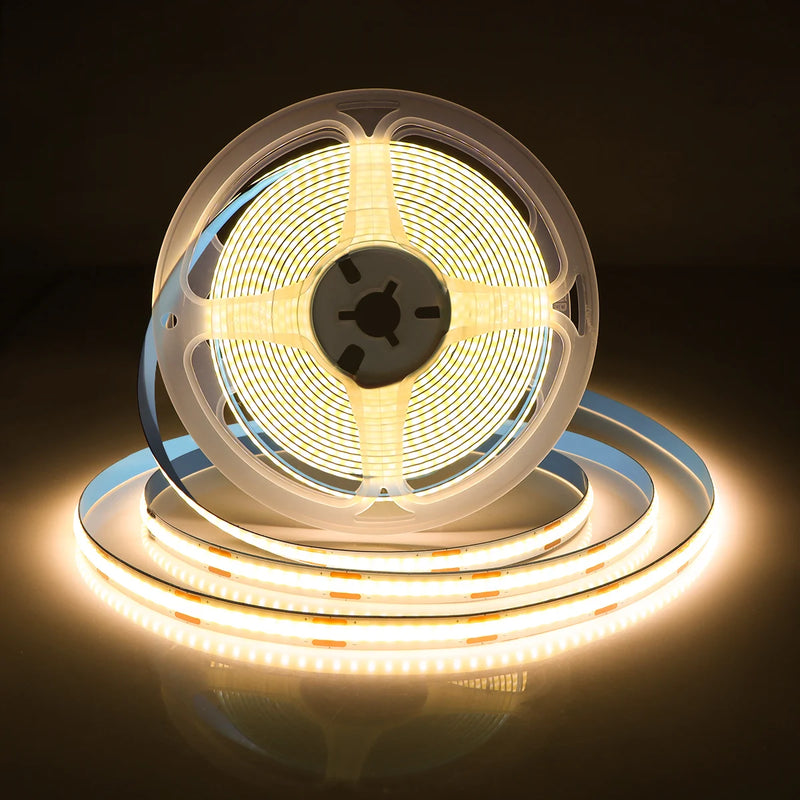 Ruban LED USB COB connecté Zigbee – ruban blanc chaud sur bobine