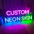 Néon personnalisé LED, texte sur une ligne, 10 à 105 cm