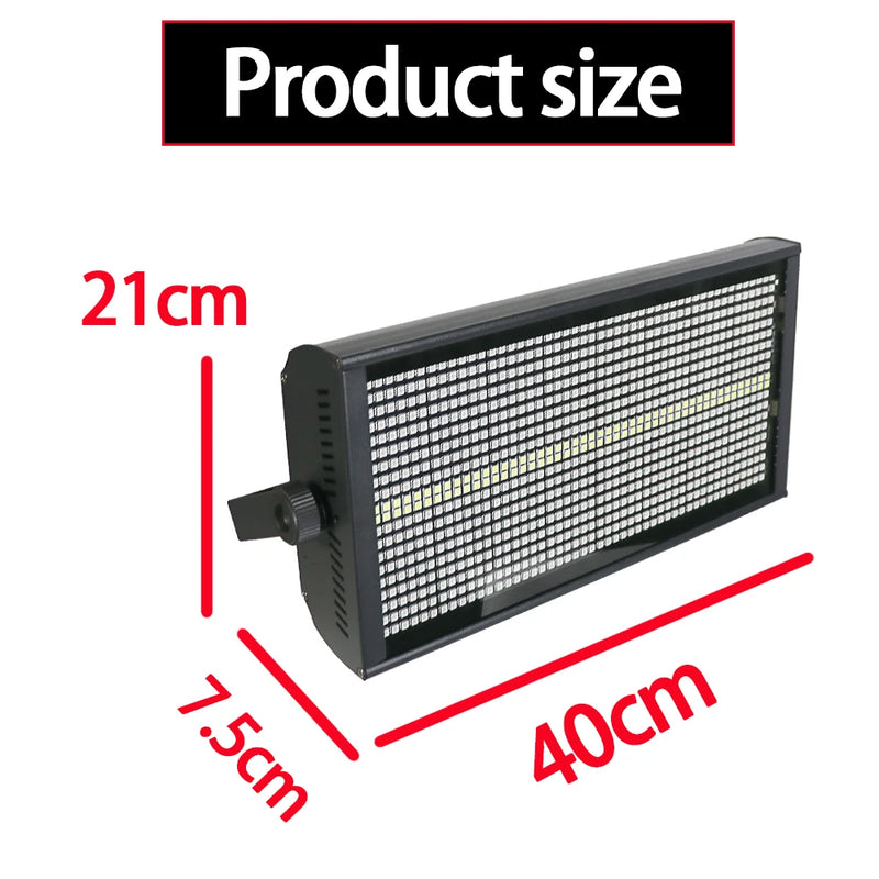 Stroboscope LED 200 W – dimensions du boîtier
