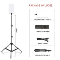 Panneau LED vidéo bicolore 29 x 53 cm, télécommande, support au choix