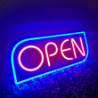 Panneau lumineux OPEN en néon LED avec télécommande et adaptateur, 8 modèles
