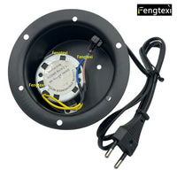 Moteur pour boule à facettes – autre vue du boîtier ouvert et du moteur synchrone