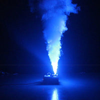 Machine à fumée verticale 24 LED RGB – jet de brouillard vertical éclairé en bleu