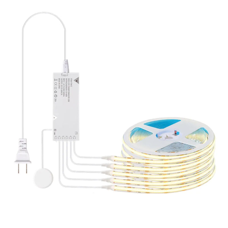 Ruban LED COB sous armoire – kit de plusieurs rubans avec boîtier et capteur