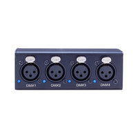 Contrôleur DMX Art-Net – barre compacte noire à 4 sorties DMX